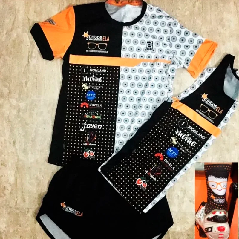 Ropa deportiva con colores de Juntos Venceremos ELA